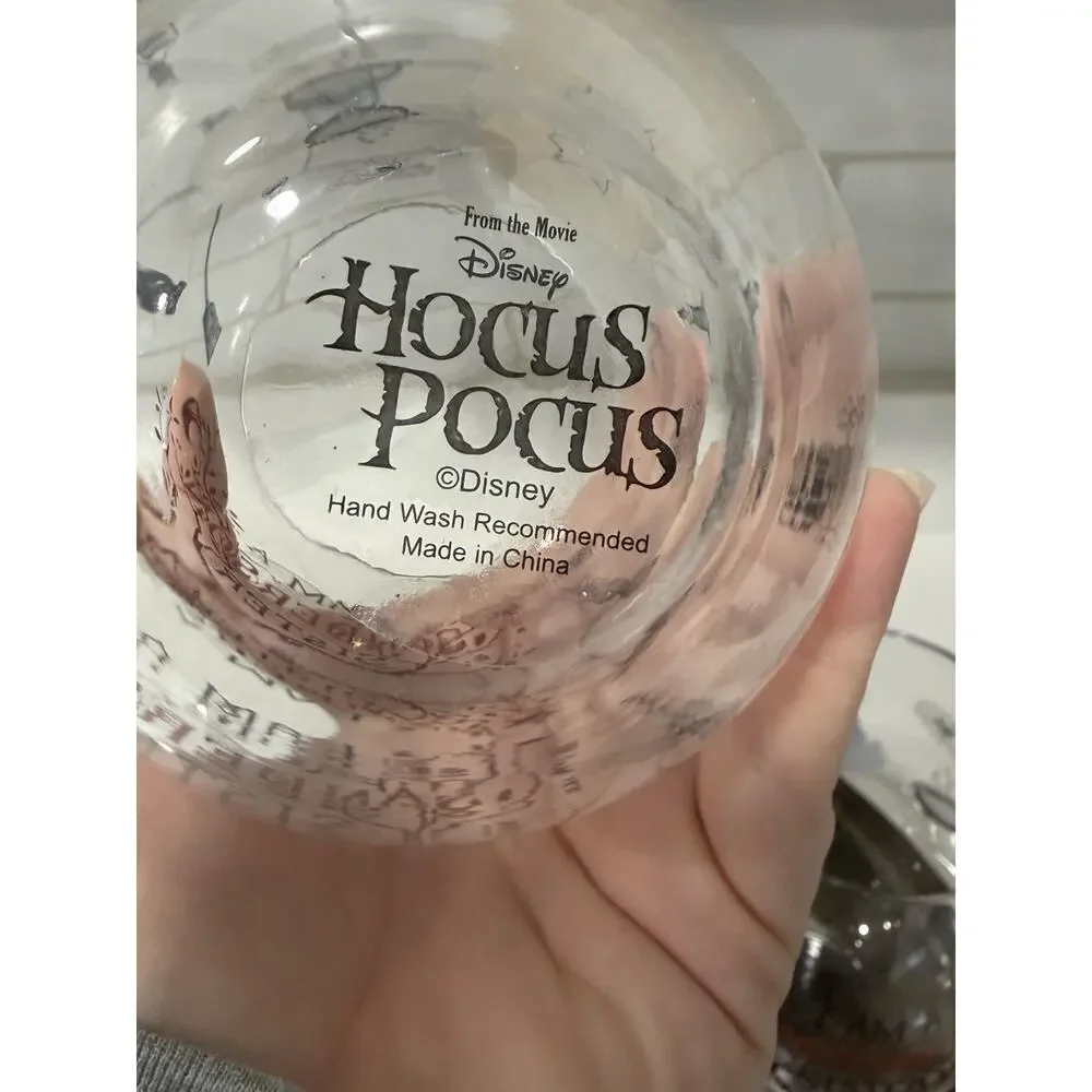Disney Hocus Pocus Stemless Wine Glasses Set of 3 Sanderson Sisters Halloween